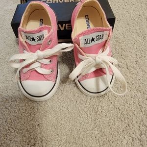Girls Pink Converse Shoes